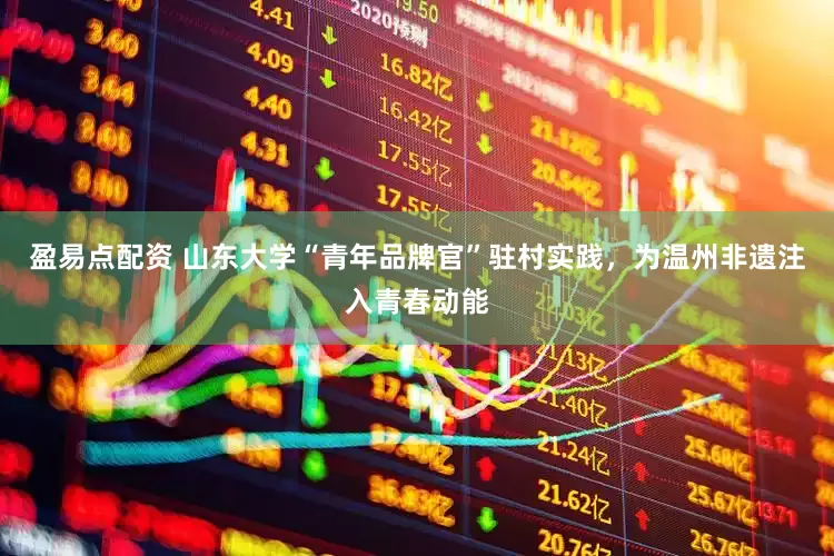 盈易点配资 山东大学“青年品牌官”驻村实践，为温州非遗注入青春动能